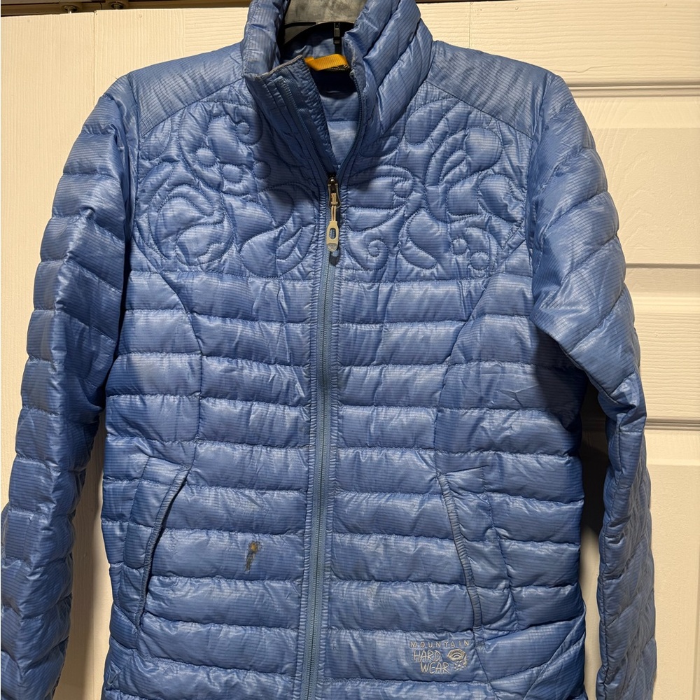 Mountain Hardwear Light Blue Down Puffer Jacket